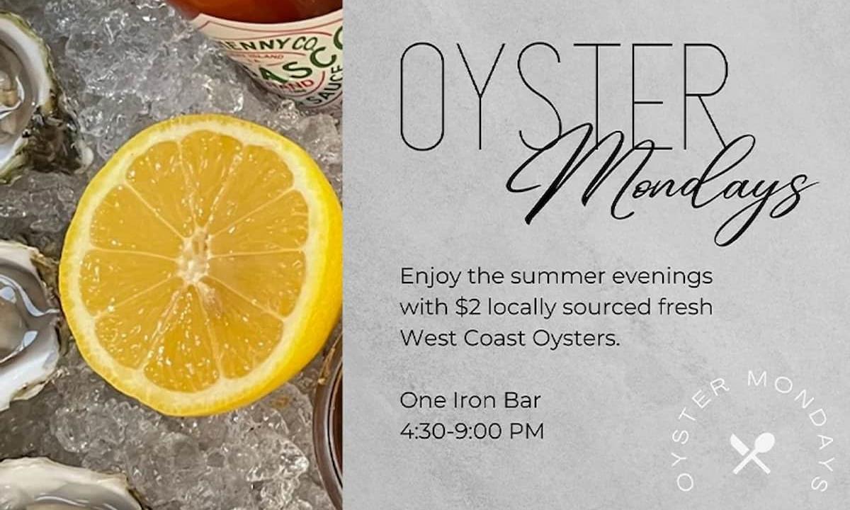 Oyster menu and hours